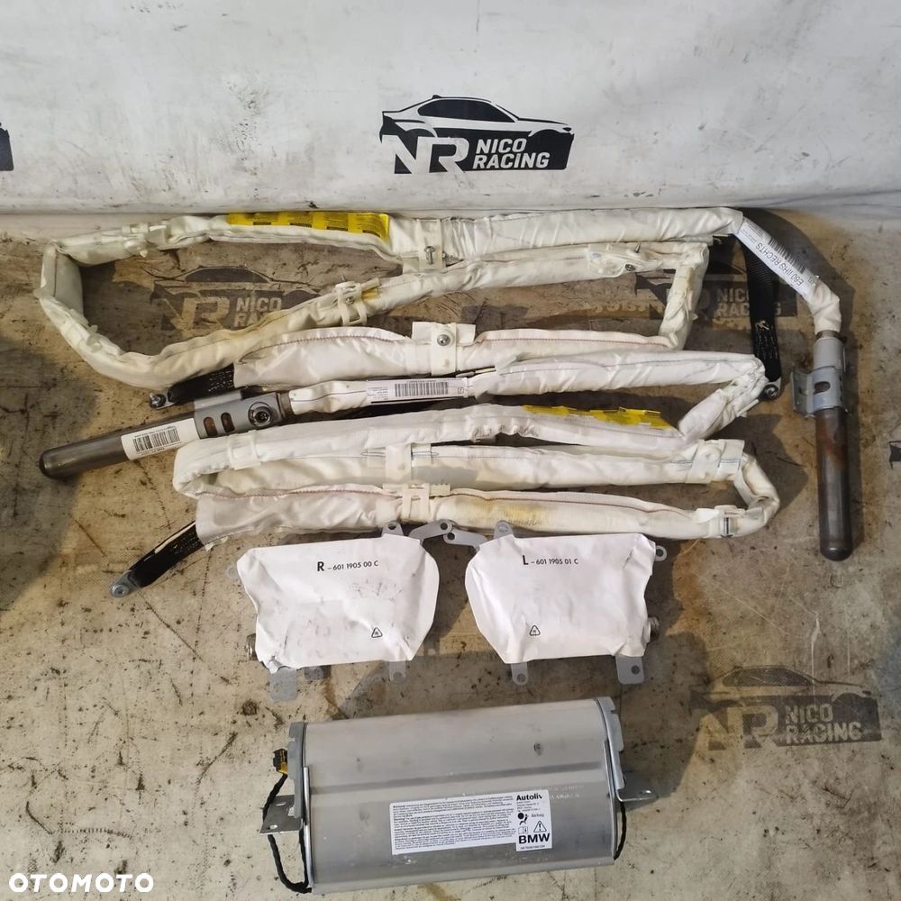 KOMPLET AIRBAG PODUSZKA KIEROWNICA DESKA KURTYNY FOTEL BMW E60 - 3