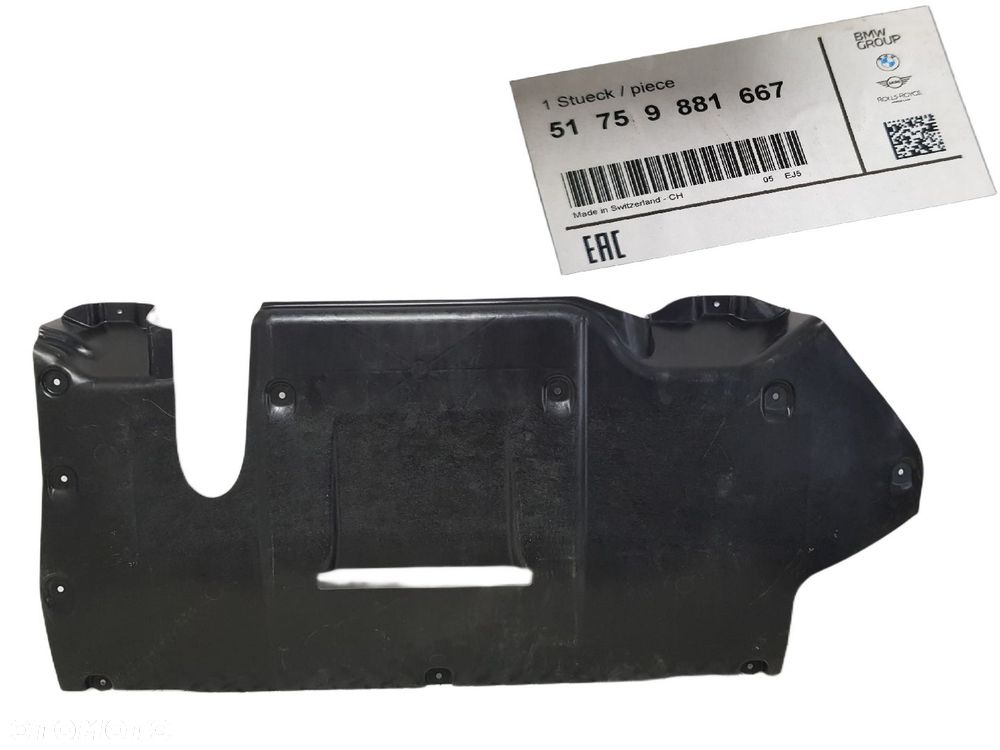 FABYRCZNIE NOWA ORYGINALNA OSŁONA POD ZDERZAK TYLNY BMW  5 G60 G61 9881667 - 1