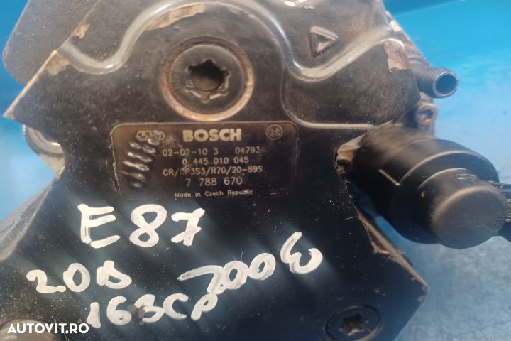 Pompa inalta presiune 2.0D 163CP 0445010045 7788670 BMW Seria 1 E87 [ - 3