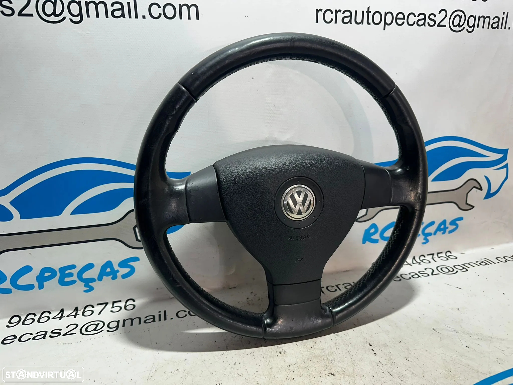 Volante Pele Original VW Volkswagen Golf 5 MK5 1K 1M0419091M - 3