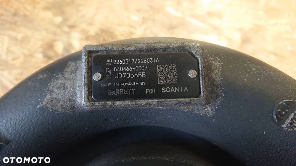 # SCANIA R S XPI ALBATROS 500 KM EURO 6 DC13 155 DC13155 2017r TURBO TURBINA TURBOSPRĘŻARKA 2260317 2260316 - 4