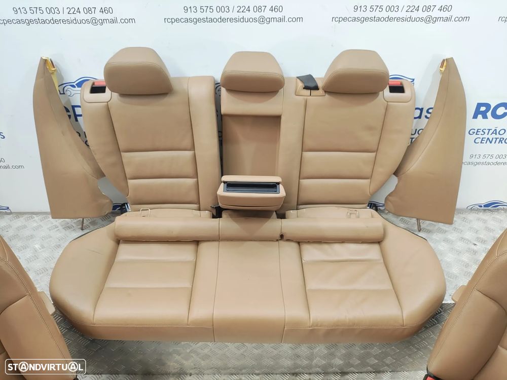 Conjunto Bancos Pele Beje Mercedes Benz Class C W204 Carrinha 2008 a 2014 - 8