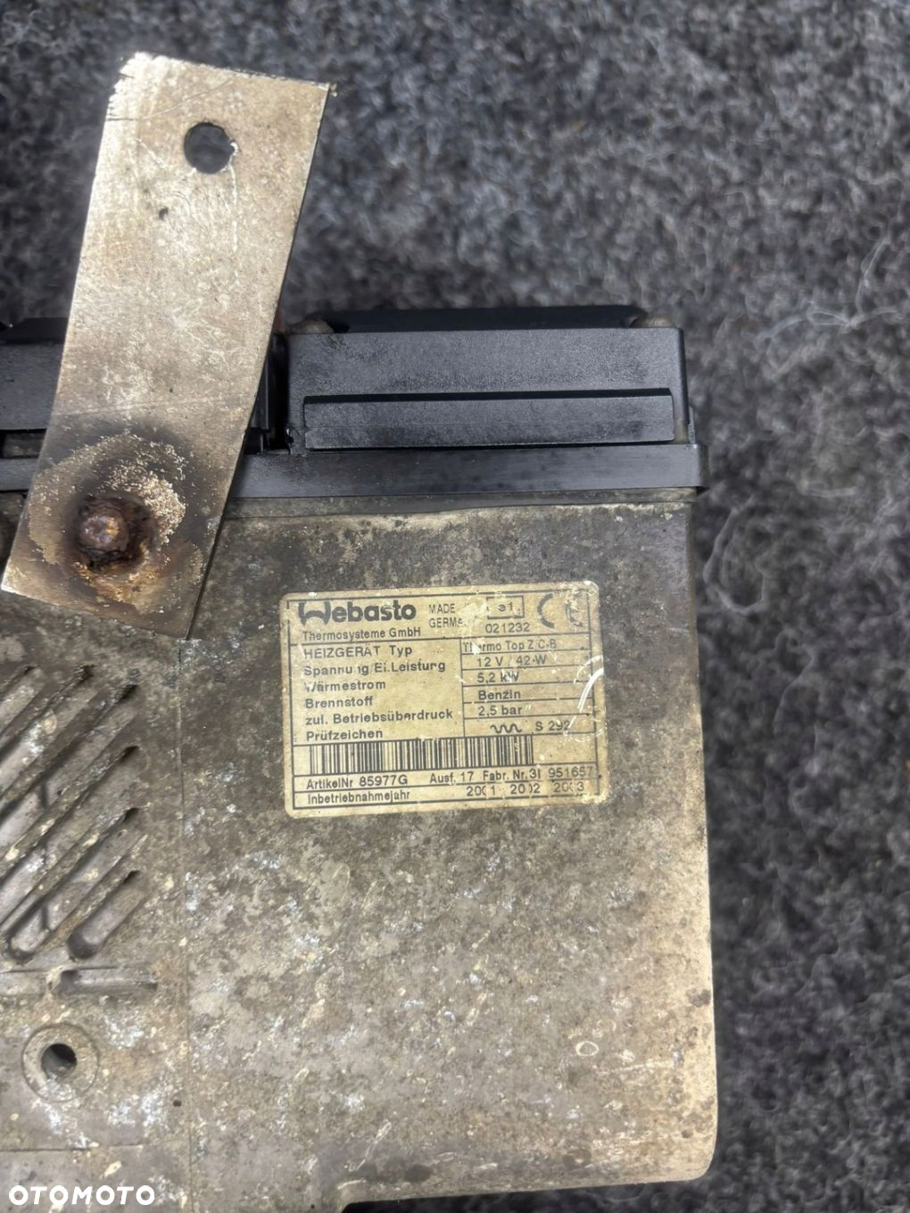OGRZEWANIE POSTOJOWE WEBASTO 66724A 12V - 3