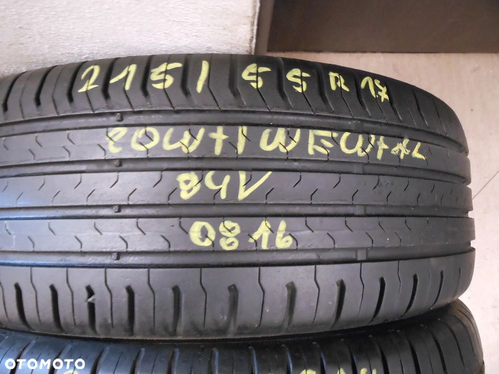 Opony 215/55r17 continental conti eco contact 5 6mm lato para - 2