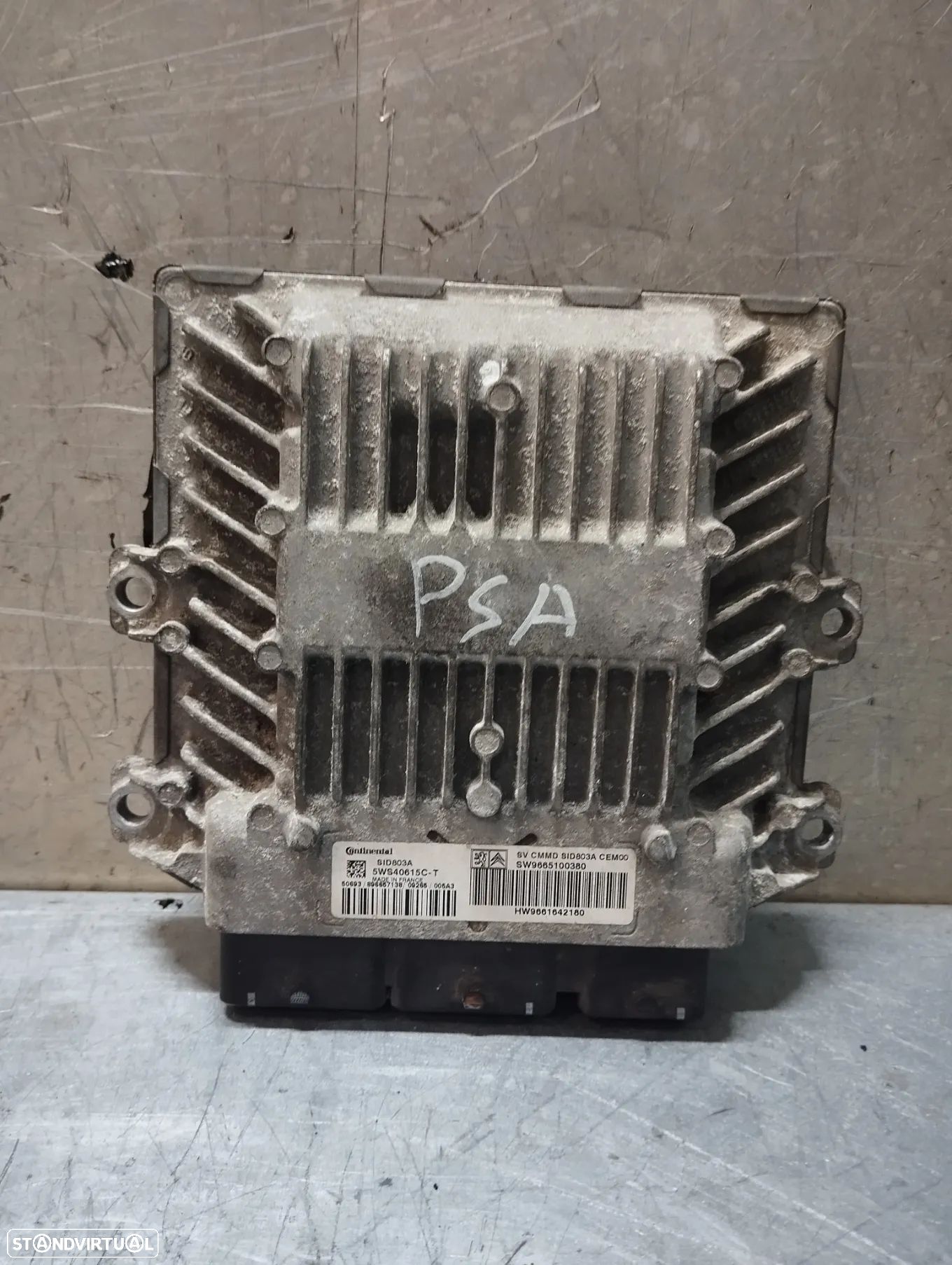 CENTRALINA DO MOTOR PEUGEOT EXPERT / CITROEN JUMPY / FIAT SCUDO 2.0HDI REF. SID803A 5WS40615C-T 6555100380 9661642180 - 1