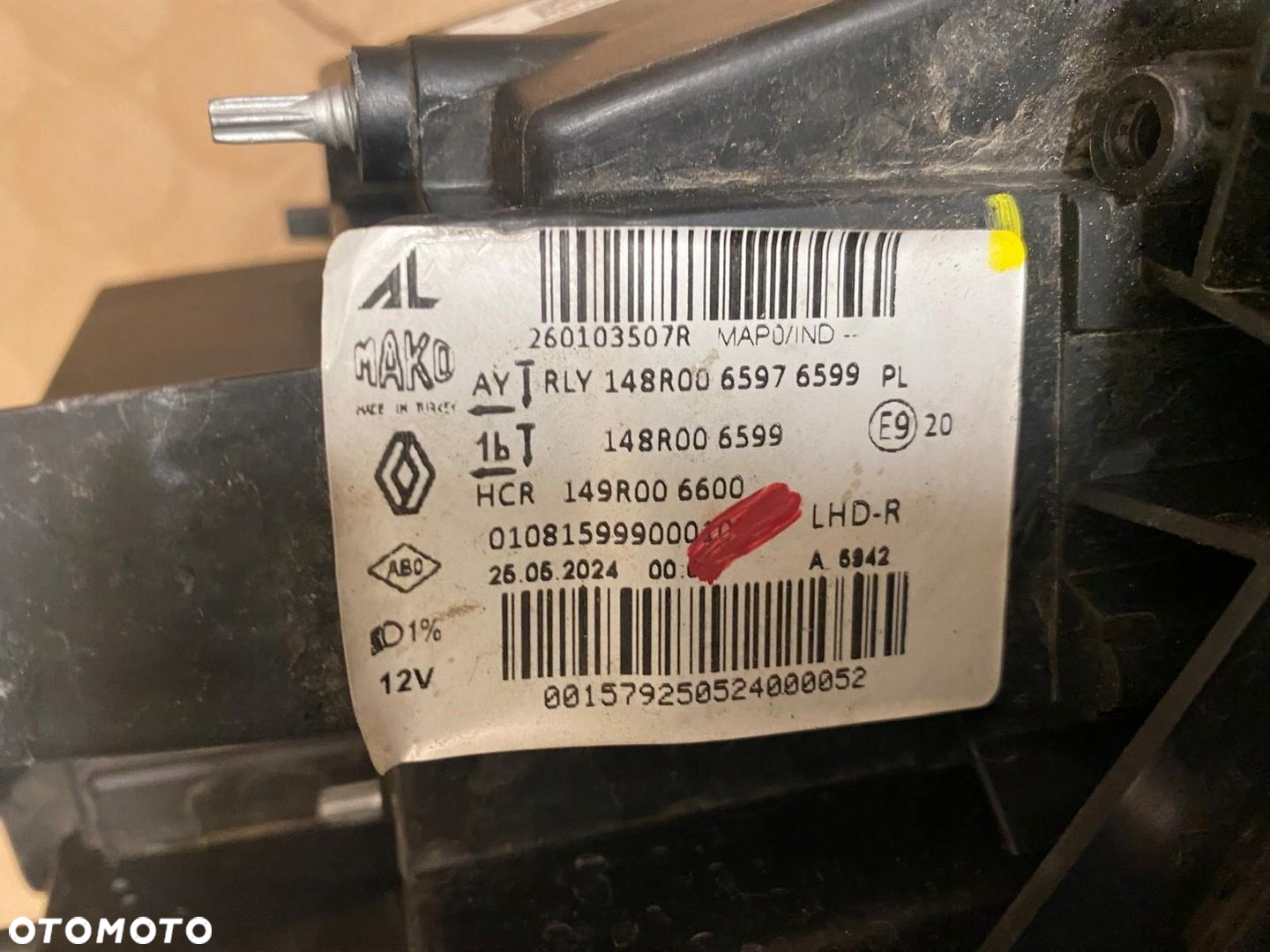 LAMPA PRZEDNIA PRAWA RENAULT CLIO V 260103507R 2024 ROK - 4