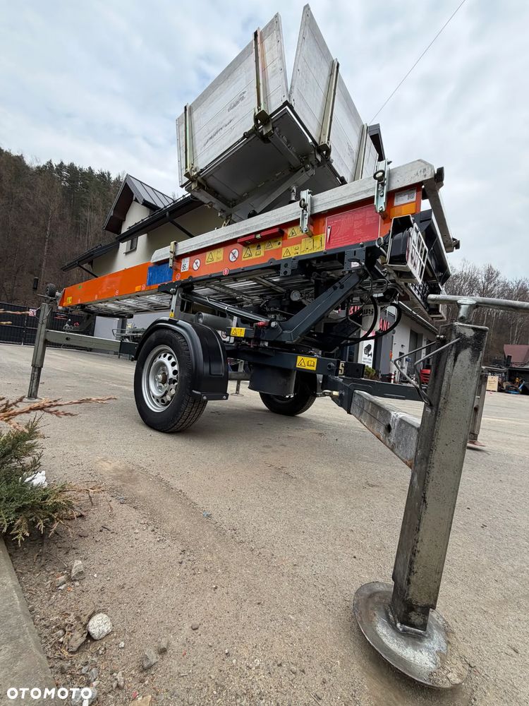 Paus Easy 18 WH-M Drabina Winda Dekarska mobilna aluminiowa TRANSPORTER DEKARSKO-BUDOWLANY w pełni Hydrauliczny 18 metrów. Obrotowy do okoła. 2018rok. Jak Nówka z salonu. praktycznie zerowy przebieg! Serwisy w Dekra do Końca. Sprowadzona z Komuny Norweskiej. Wielka Okazja. Sterowanie Hydrauliczne. Nowy model wózek jeździ od dołu dodatkowe ramię. Pojazd przyczepa lekka - 5
