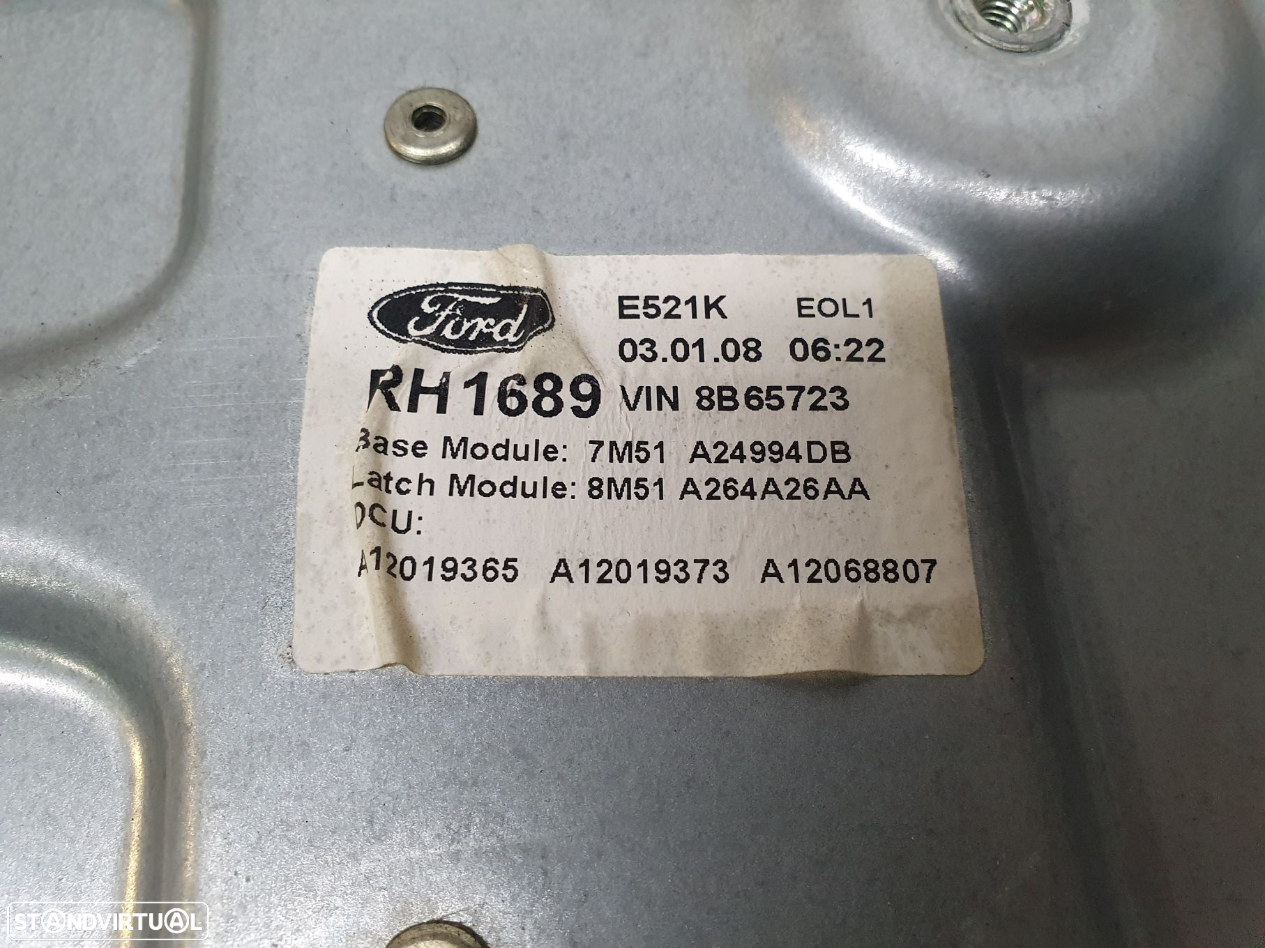 Elevador Tras Dto  Ford Focus Ii Turnier (Da_, Ffs, Ds) - 3