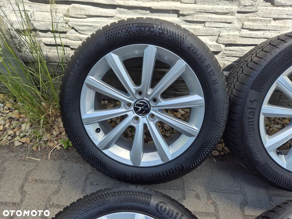 4x 7x17 ET38 5x112 Komplet kół oryginalnych zimowych VW 215/55r17 continental ts-870 seal inside - 3