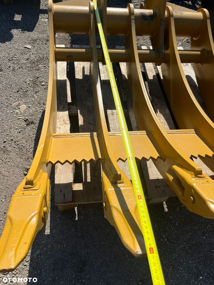 Łyżka grabiąca ażurowa przesiewowa sortująca grabie rejki do CAT 320 do korzeni kamieni do wyrównywania grabienia do koparki szerokość 105cm fi80mm. NOWA!!! - 5