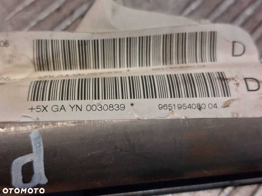 KURTYNA BOCZNA PRAWA AIRBAG  PEUGEOT 407 I COUPE 965195408004 - 5