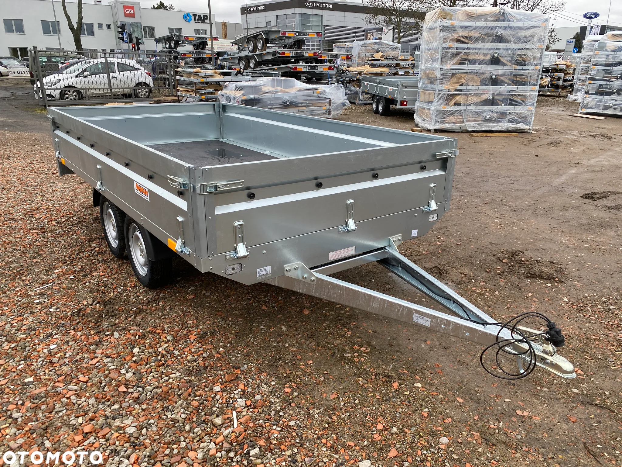 Neptun | 302X151X40 CM | DMC 750 KG | N7-302 2 KPS | WSZYSTKIE BURTY OTWIERANE | GN273 | DWUOSIOWA KOŁA POD SPODEM PLATFORMA Z BURTAMI | DOSTAWA | RATY | LEASING - 6