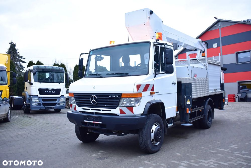 Mercedes-Benz Vario 816 / Euro 5/ 4x4/ Zwyżka/ Podnośnik koszowy Ruthmann TB 220/ 22 m. / Steiger/ Hubarbeitsbühne/ Reduktor ! / Sprowadzony z Niemiec/ Stan Perfekcyjny ! - 33