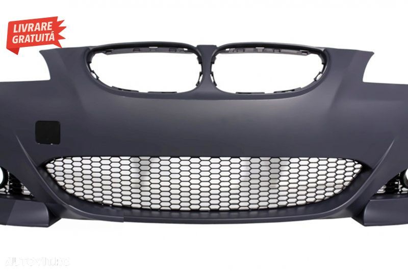 Bara Fata BMW Seria 5 E60 E61 (2003-2010) cu Praguri laterale M5 Look- livrare gratuita - 5