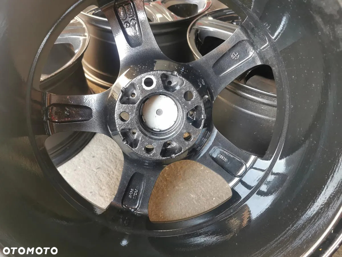 ALU FELGI 5X112 R17 8J ET48 JAK NOWE! PIĘKNY GRAFIT! SKODA SEAT VW AUDI - 5