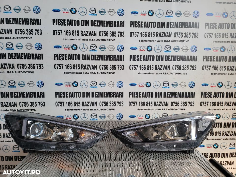 Faruri Far Stanga Dreapta Hyundai Tucson An 2015-2020 Facelift H7+LED Originale Absolut Intacte - 1