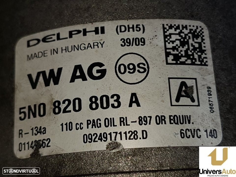 COMPRESSOR AR CONDICIONADO VOLKSWAGEN GOLF VI 2010 -5N0820803A - 1