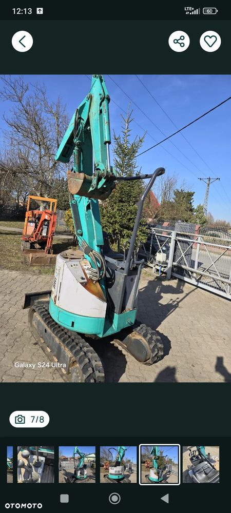 Kubota IHI is9ux Japonska minikoparka Oryginalna po serwisie 1 tona 1653 moto godziny Yanmar Film - 33