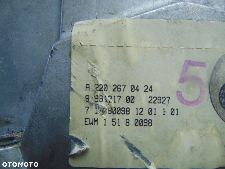 Lewarek zmiany biegów mercedes w220 - 3