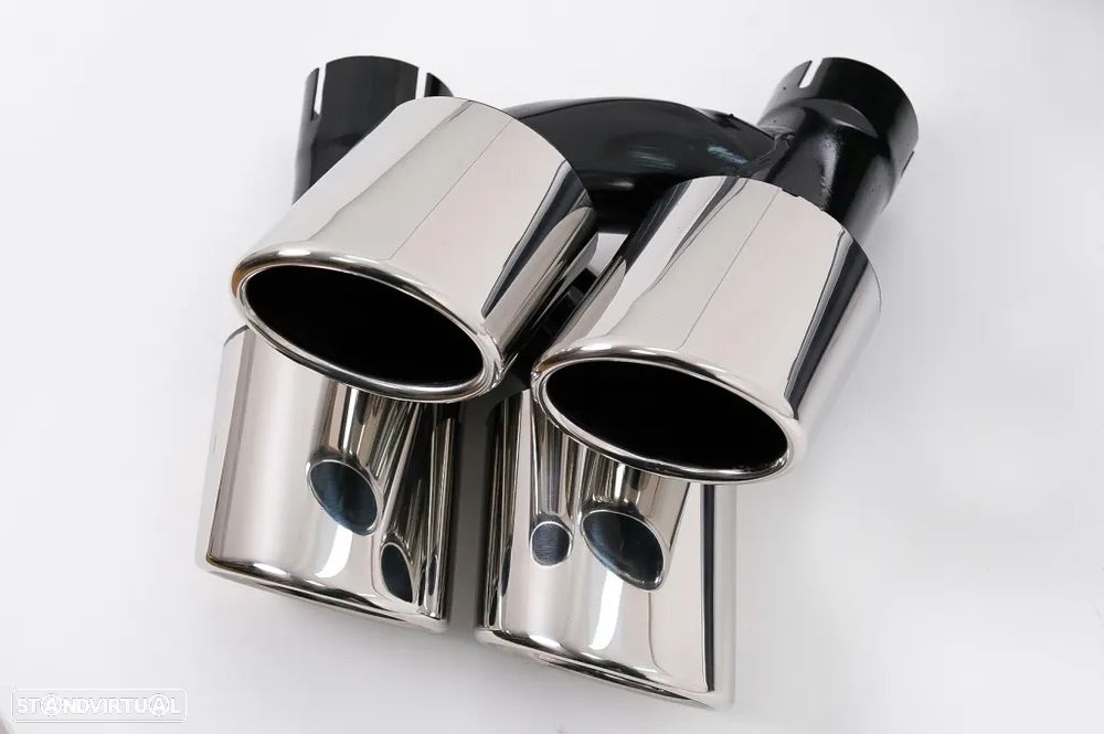 Difusor com Ponteiras Audi A5 F5 (2017 a 2019) Look S5 - 5