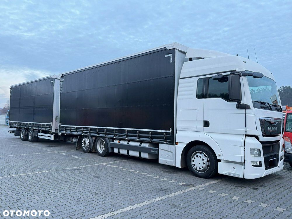 MAN TGX 24.440 6X2 E6 Przyczepa G.T.S PTT18S Tandem Zestaw 120 m3 - 1