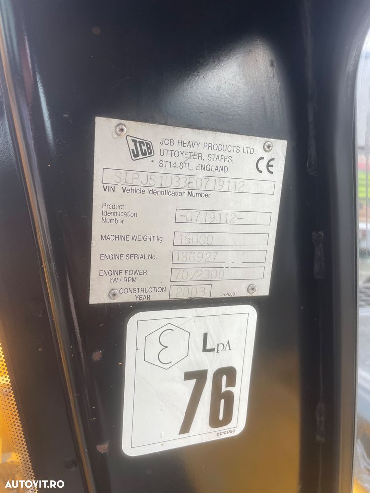 JCB JS1033 - 25