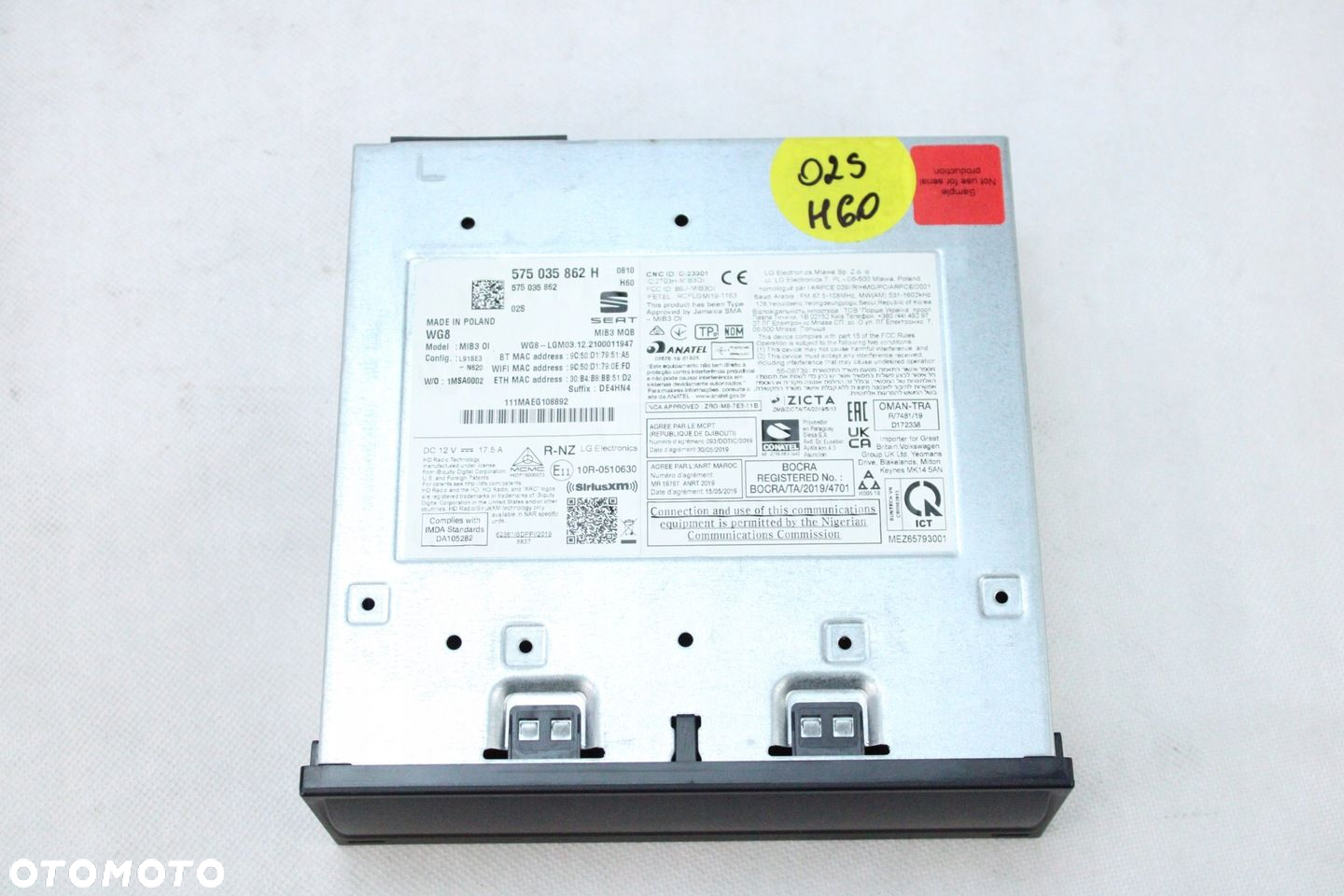 CZYTNIK NAWIGACJI SEAT TARRACO 575035862H NISKI PRZEBIEG - 3