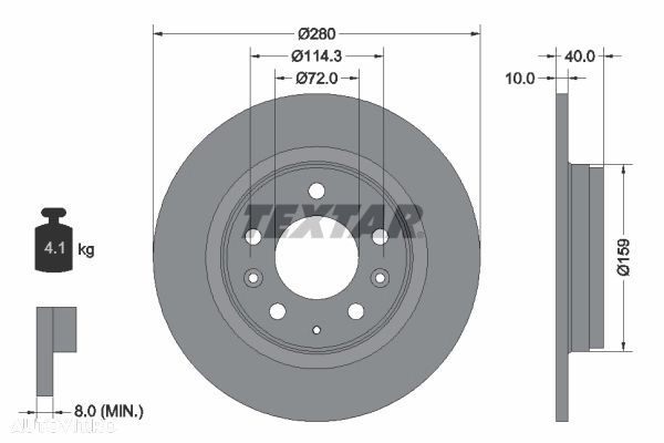 disc frana isuzu impulse 1990-1993 - 1