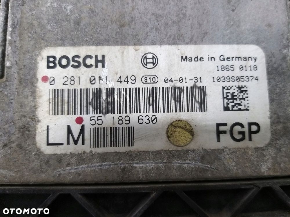 Komputer sterownik silnika Opel Vectra C 2002-2008 1,9 CDTI 55189630 - 4