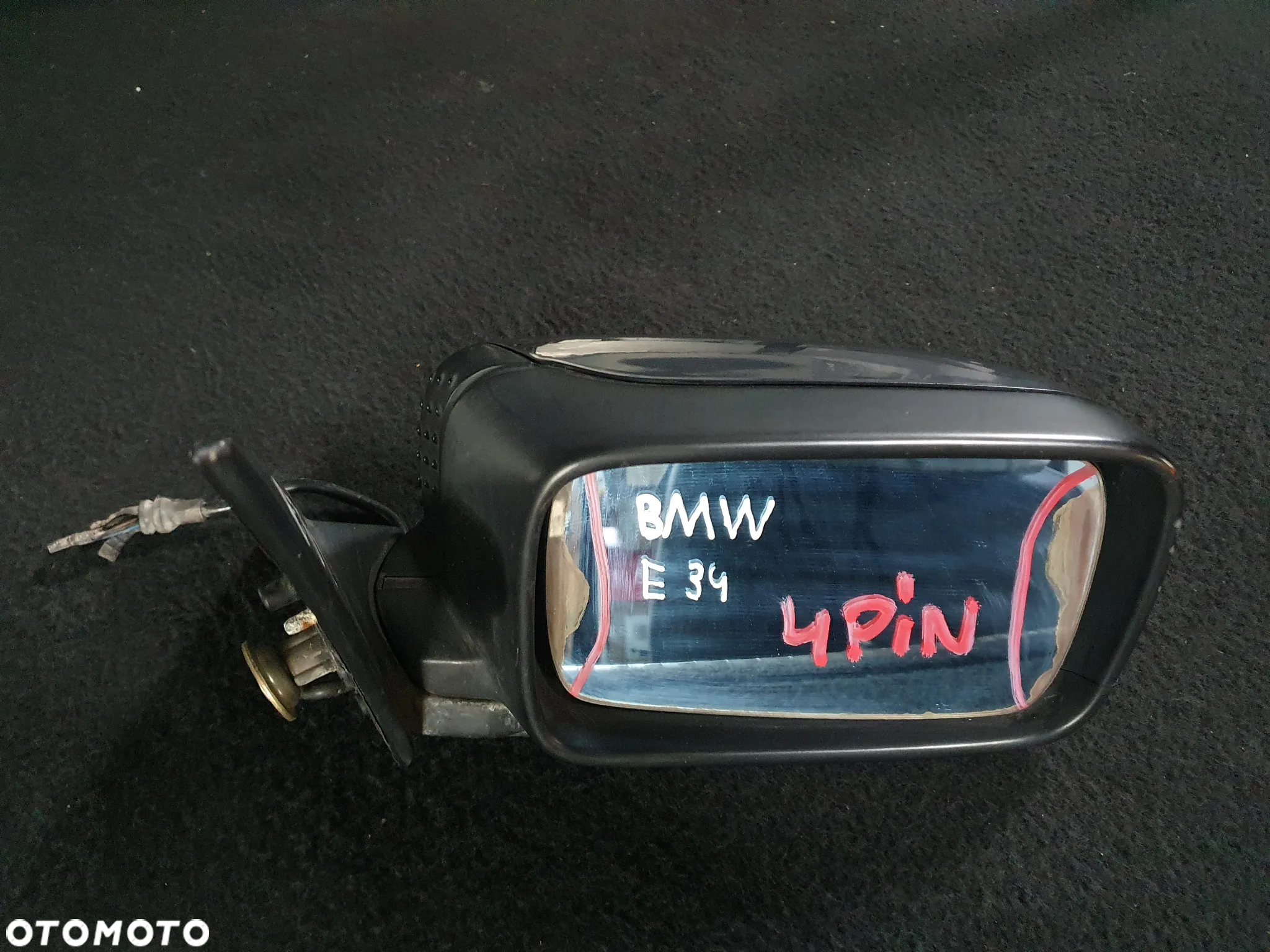 BMW E34 E36 E39 E46 LUSTERKO ZEWNĘTRZNE PRAWE ELEKTRYCZNE 4PIN E10117351 - 2