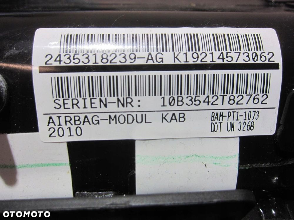 BMW X3 F25 F26 X4 PODUSZKA KIEROWCY KOLANOWA AIRBAG 9214573 72129214573 - 6