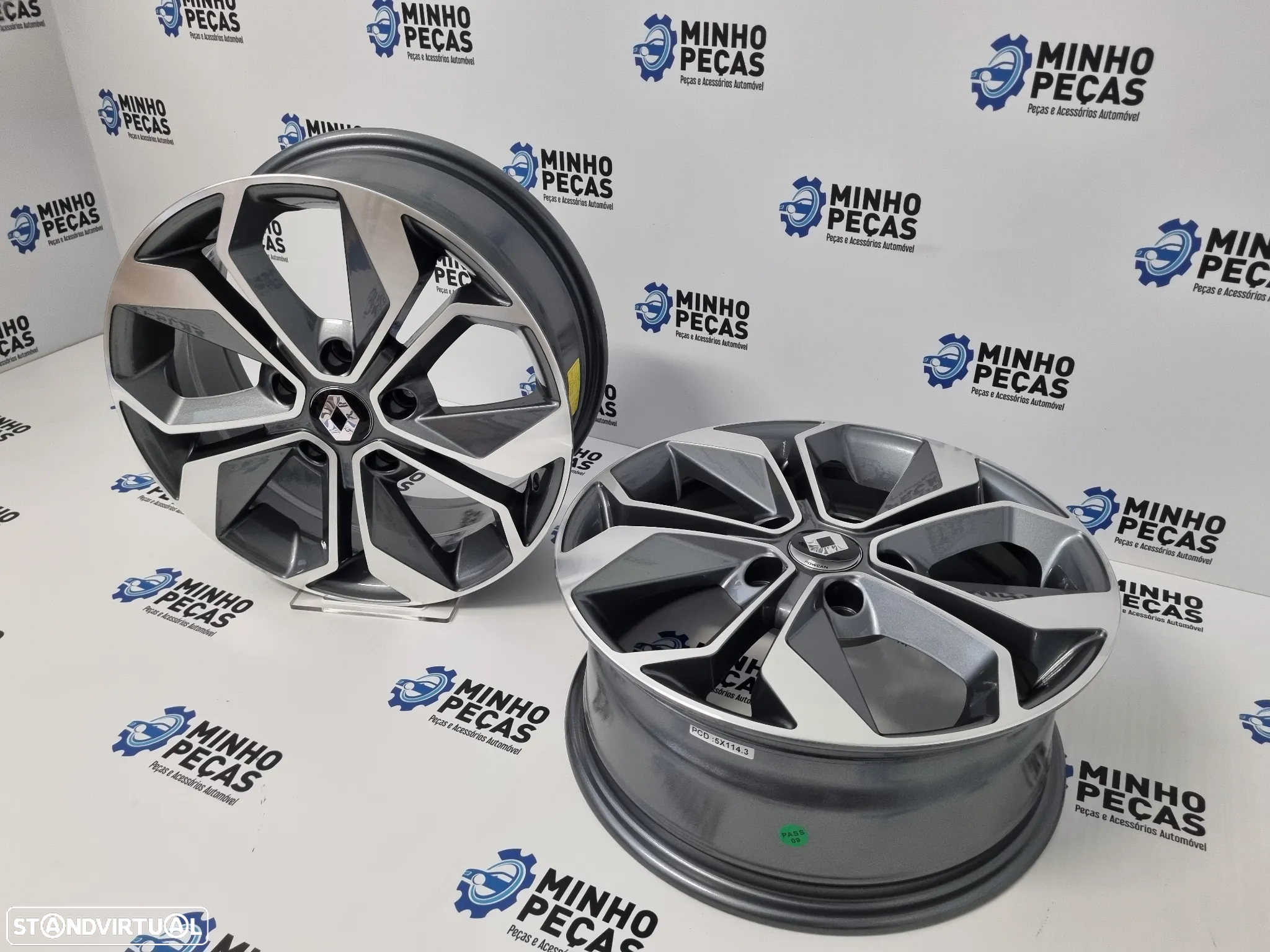Jantes Renault Megan 4 GT LINE em 16 GunMetal (5x114.3) - 5