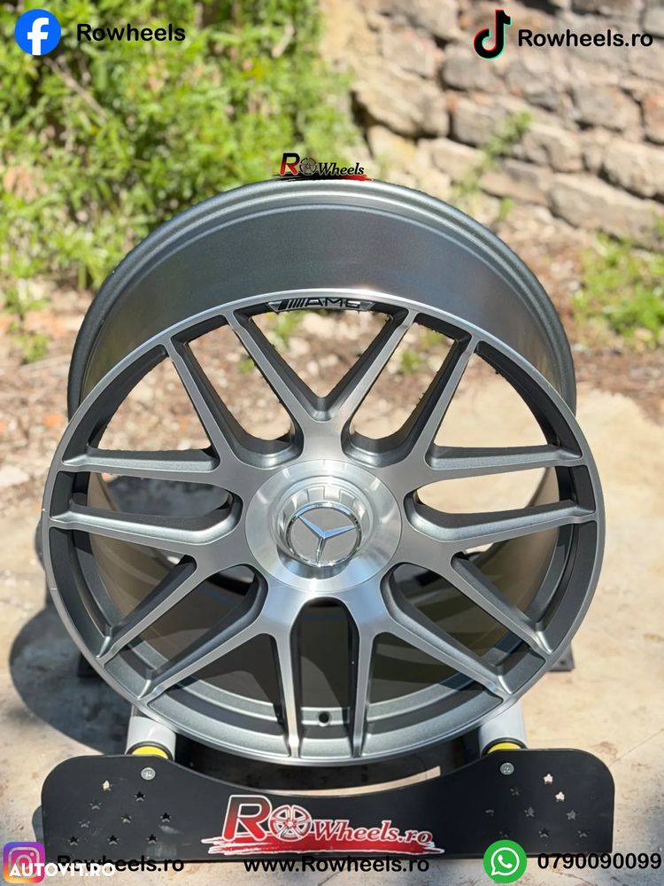 Jante Roti Mercedes 20 R20 W222 W221 W212 W204 W205 CLS W212 W213 GLE GLC W223 W214 Roti Mercedes Benz R20 cu anvelope vara/iarna inclus - 8