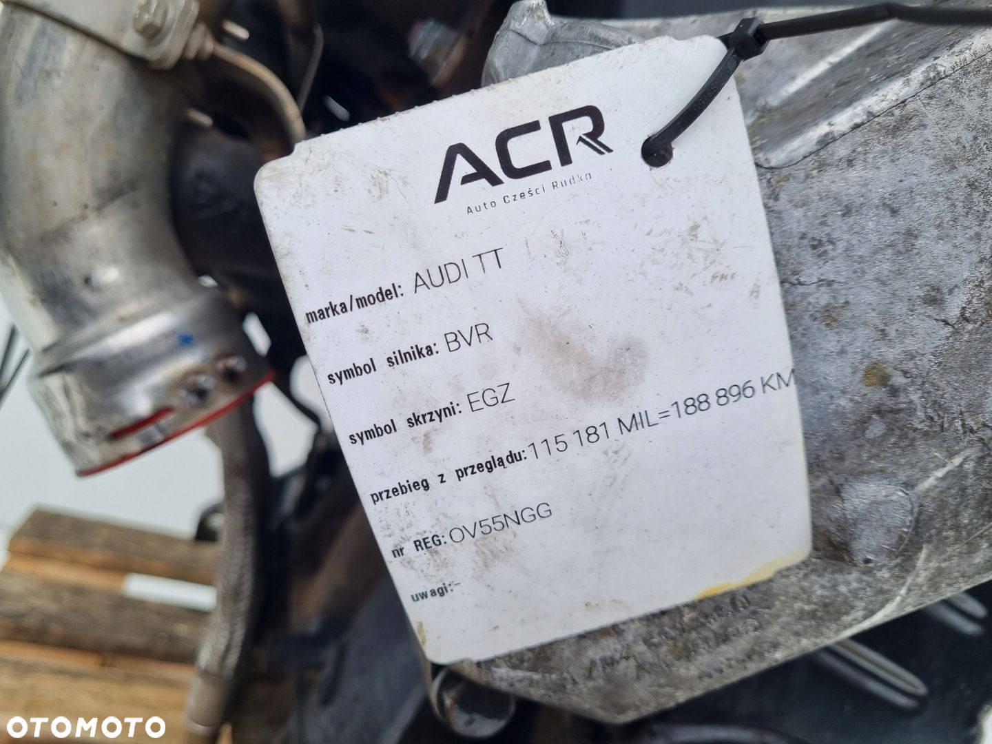 SILNIK KOMPLET Audi TT 1.8 T TURBO 190KM 188tyś ładna kompresja BVR - 2