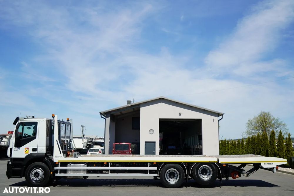DAF STRALIS 360 / 6X2 / CAMION DE REMORCAJ / PLATFORMĂ 9,3 M / SISTEM HIDRAULIC / TROLIU / PONT DE RIDICARE / EURO 6 - 4