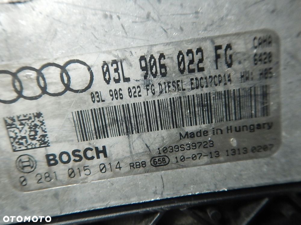 komputer silnika audi a6 c6 2.0 tdi 03l906022fg 0281015014 - 2
