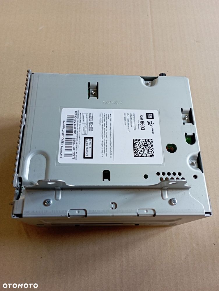 OPEL ASTRA J RADIO 22976603 WYŚWIETLACZ 13262610 KOMPLET EUROPA - 6