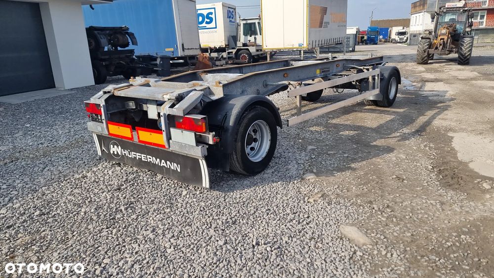 Huffermann 24.500zł netto PRZYCZEPA HAKOWIEC DO KONTENERÓW DO ZŁOMU RAMA OCYNK ROK OPONY 80% ST.BDB MOŻLIWOŚĆ TRANSPORTU - 1