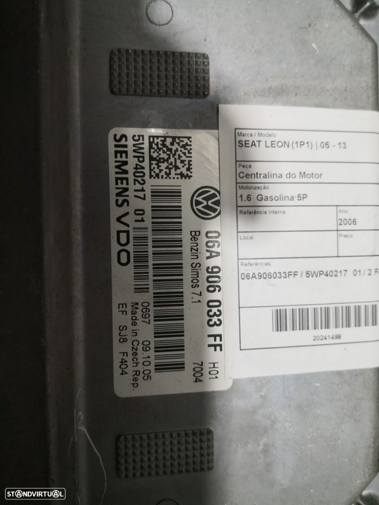 Centralina Do Motor Seat Leon (1P1) - 2