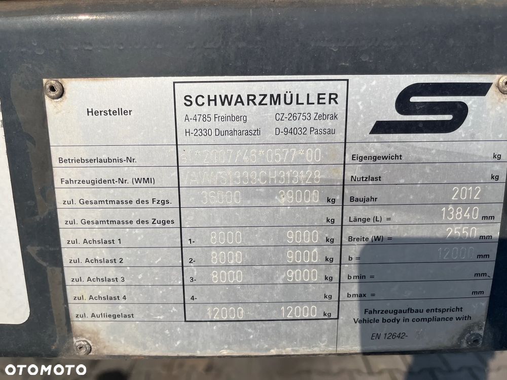 Schwarzmuller SPA3/E Standard Coilmulda - 9