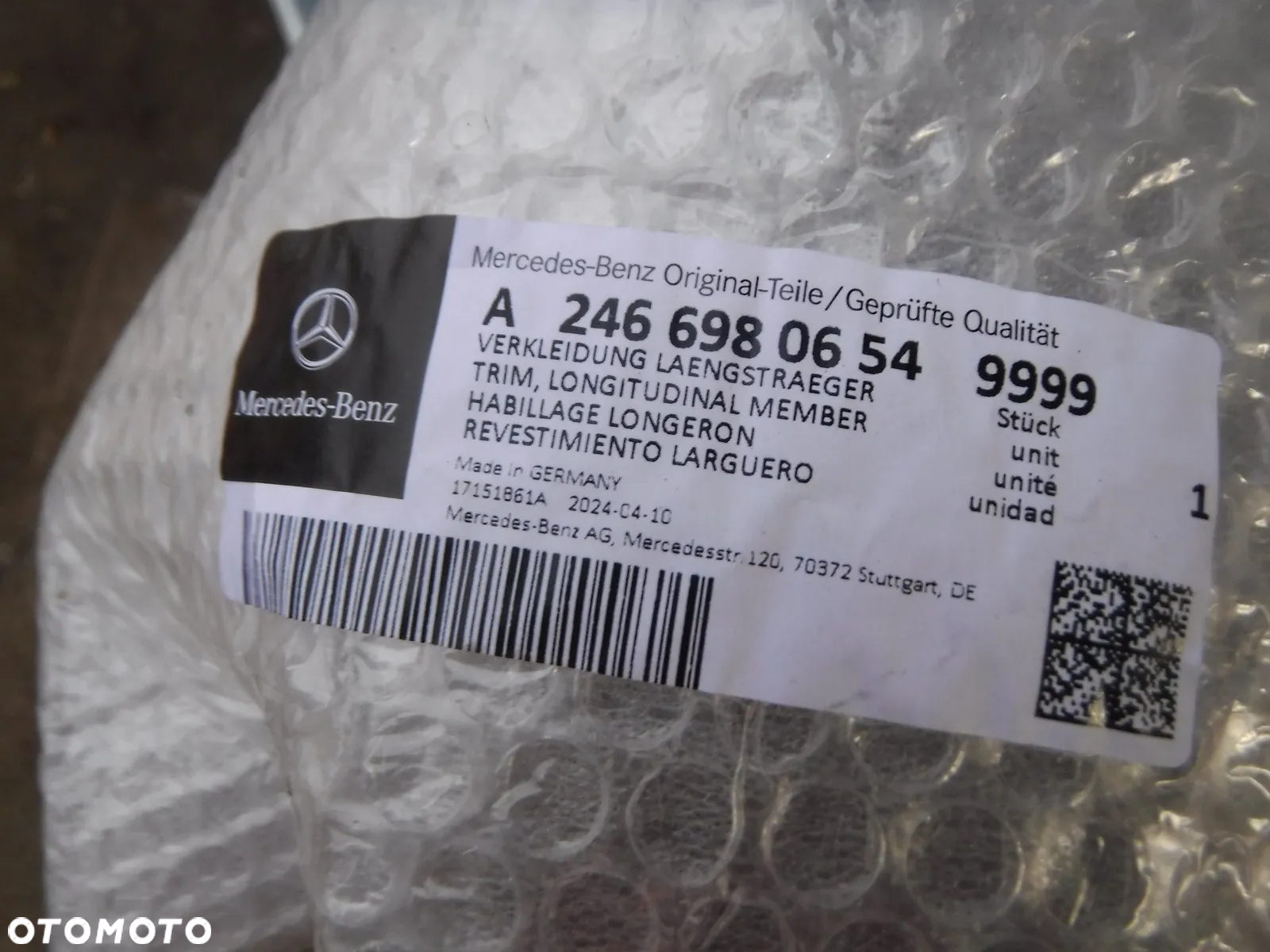 Mercedes B klasa W246 listwa progowa prawa nowa oryginał - 3