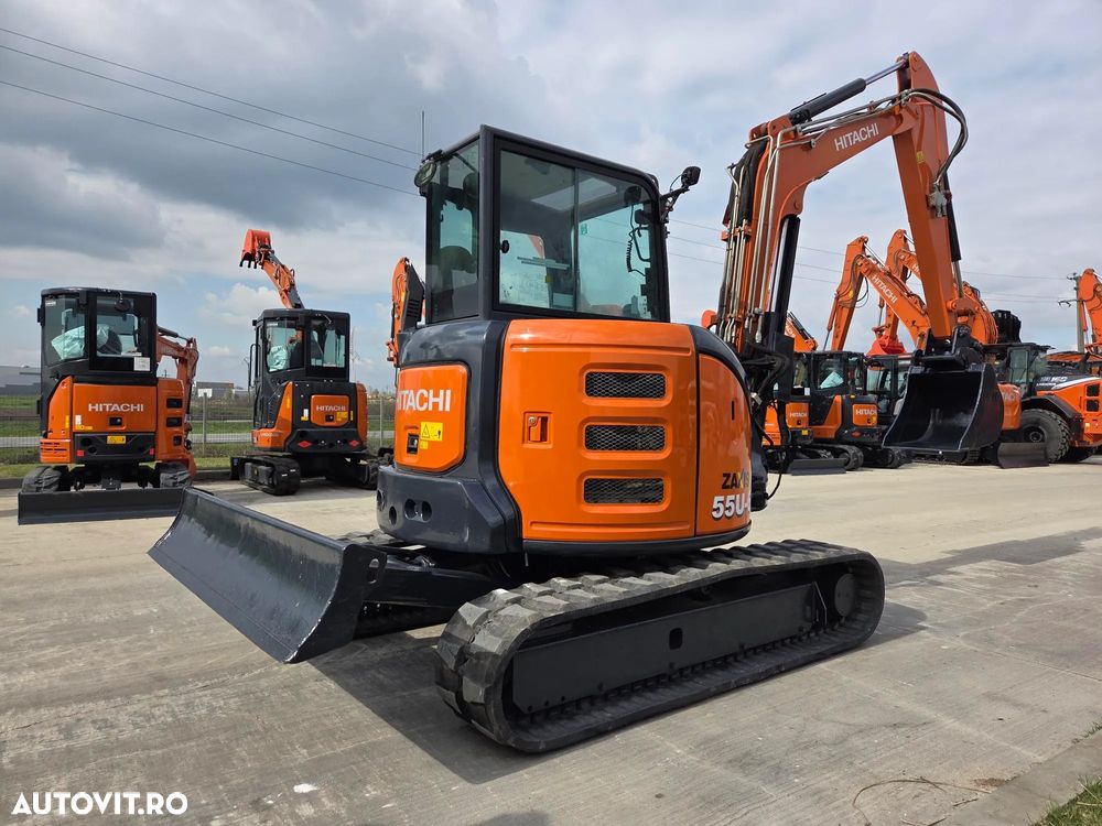 Hitachi ZX55, 5t, 2020, 2.189h, CUPLA RAPIDA HIDRAULICA+3 CUPE, senile cauciuc NOI, inst picon pe brate, inst rotire pe brate, LAMA NIVELARE, ad sapare 5m, latime 2m, ridica 3,2t, Aer cond, posibilitate leasing, STARE FOARTE BUNA-PROMOTIE 41.900 EUR+Tva - 27