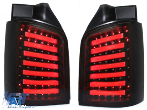 Stopuri LED compatibil cu VW T5 (04.2003-2009) Negru Fumuriu