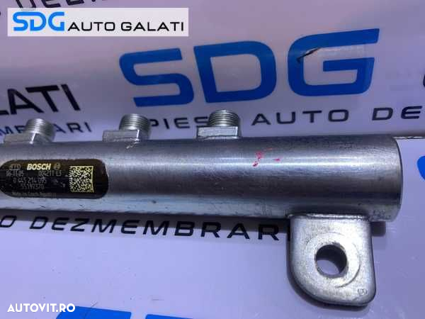 Rampa Presiune Injectoare cu Senzor Regulator Alfa Romeo 159 1.9 JTDM 120CP 2005 - 2011 Cod 55197370 0445214095 - 3
