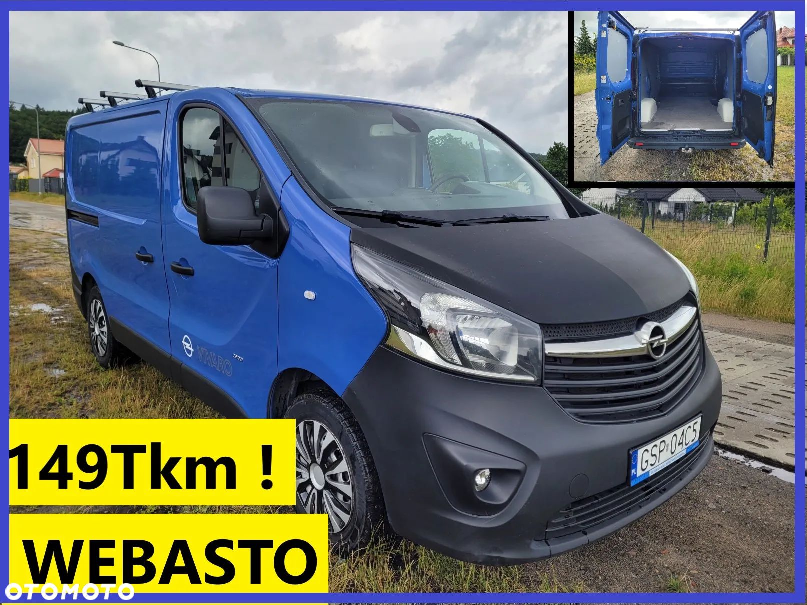 Opel Vivaro 3-osobowy Webasto Nawigacja super stan - 1