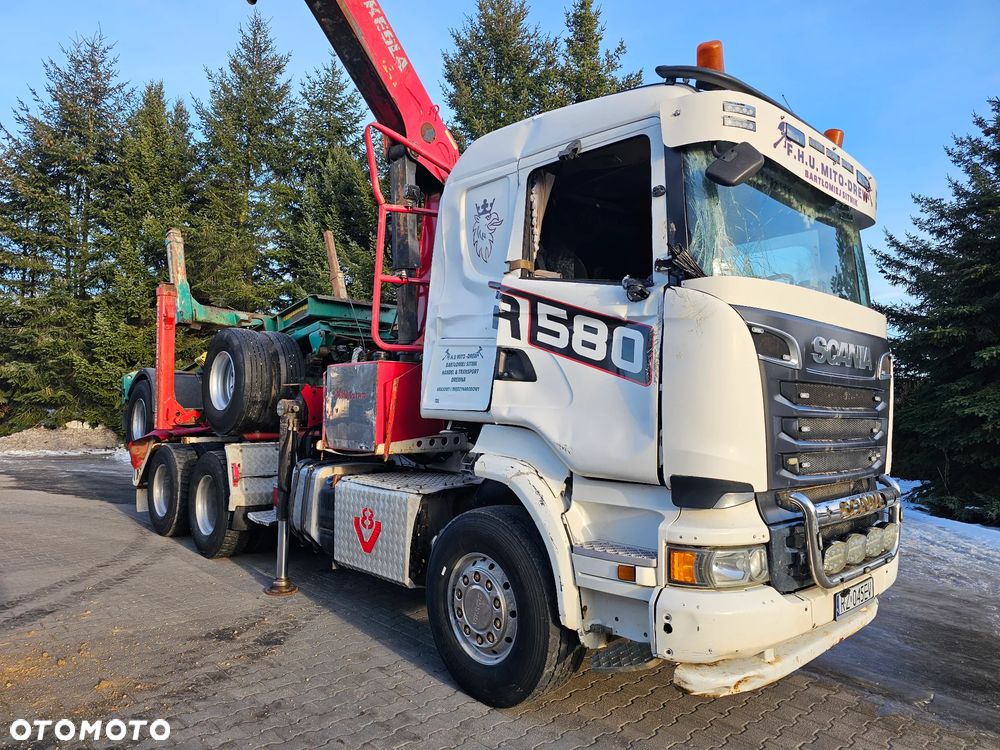 Scania R580 6x4 V8 + KESLA + WÓZEK DOLL CAŁY ZESTAW - 11