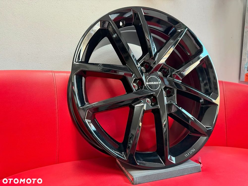 Felgi aluminiowe BORBET N 5x112r18 et46 CZARNE AUDI VW SKODA  nowe!!!! - 3