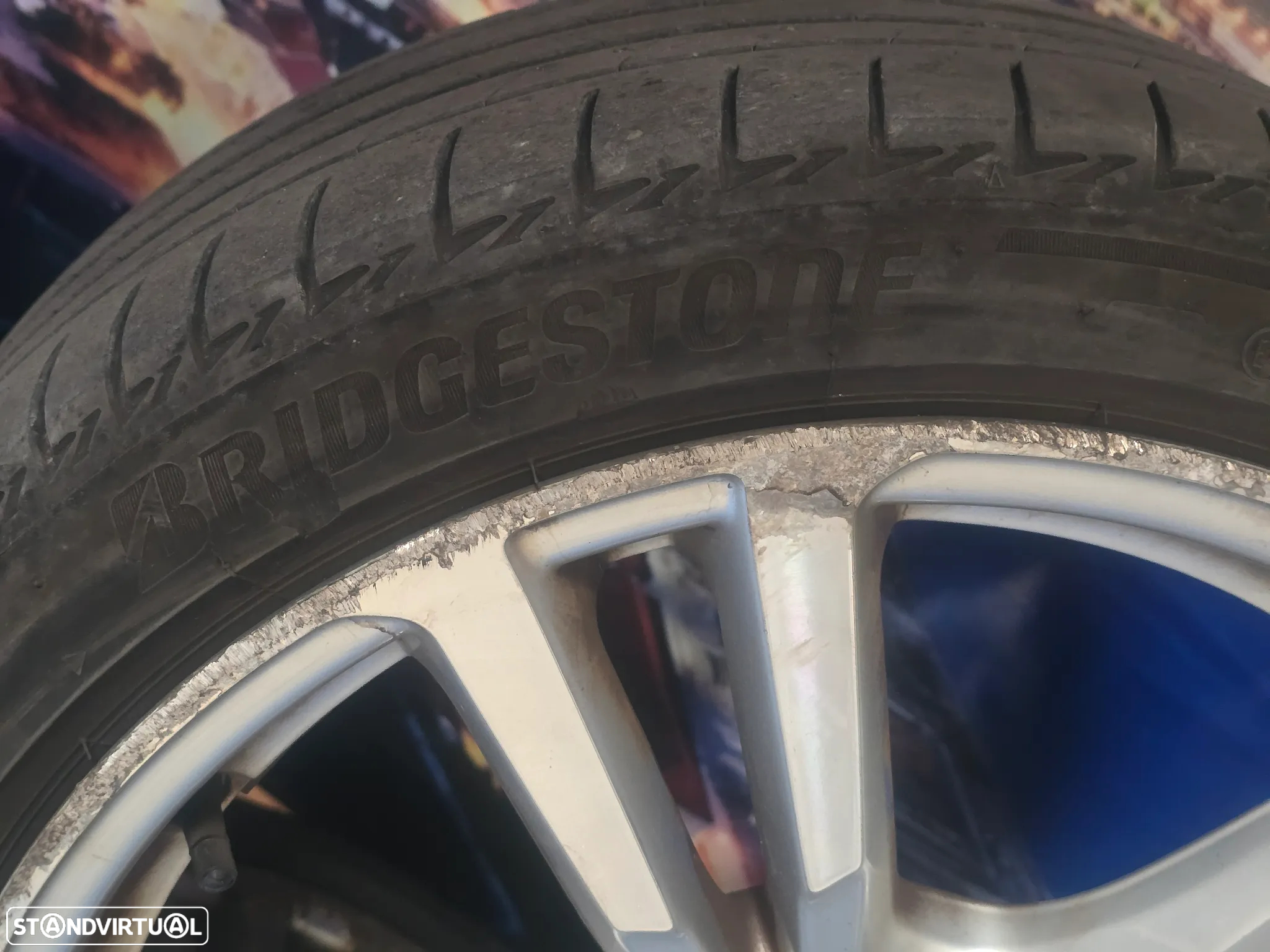 Jantes com pneus originais para audi a3 8v S-line 2014- 225/40/R18  ET46  Bridgestone - 7