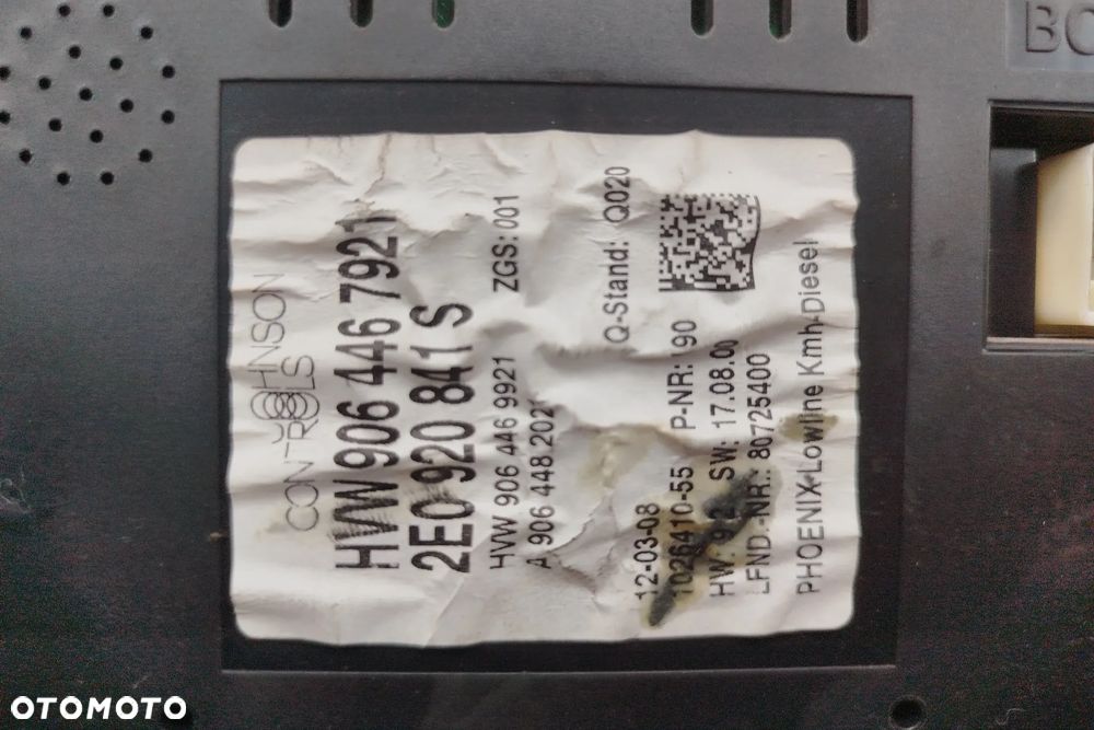 Zestaw startowy komputer sterownik silnika Bosch 0281014132 / 074906032BA do Volkswagen Crafter 2.5 TDI 136KM BJL licznik moduł komfortu immobilizer stacyjka kluczyk rygiel - 10