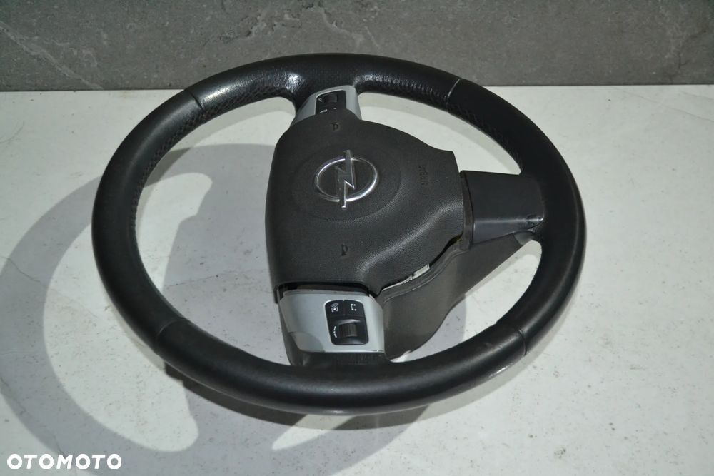 OPEL VECTRA C SIGNUM KIEROWNICA SKÓRZANA MULTIFUNKCJA 13143136 PODUSZKA AIRBAG 1312816 KPL - 5